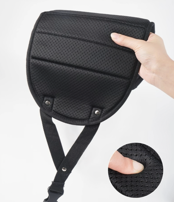 Travellite Adjustable Travel Footrest Hammock — Memory Foam Support, Portable, Relieves Leg Fatigue for Flights & Trains