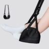Travellite Adjustable Travel Footrest Hammock — Memory Foam Support, Portable, Relieves Leg Fatigue for Flights & Trains