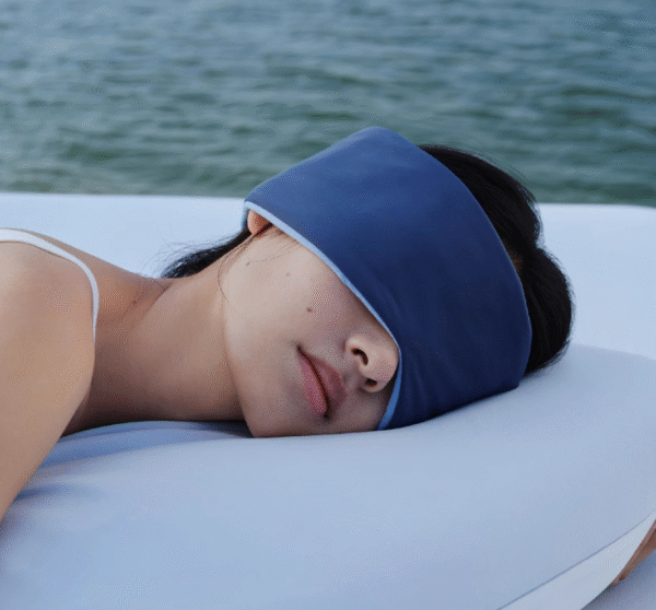 Travellite Reversible Zero-Pressure Travel Sleep Mask — Adjustable, Cooling & Soft, All-Season Comfort