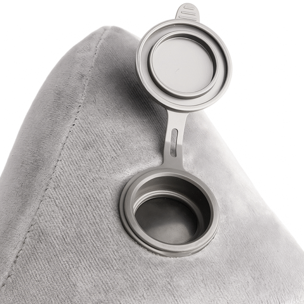 Travellite H-Shaped Inflatable Travel Pillow with Removable Hood — Multi-Position Support, Quick-Inflate Valve, Washable Cover