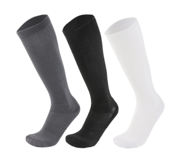 Travellite Knee-High Compression Socks (15 mmHg) — Breathable, Anti-Odor, High-Stretch Support for Travel & Sports