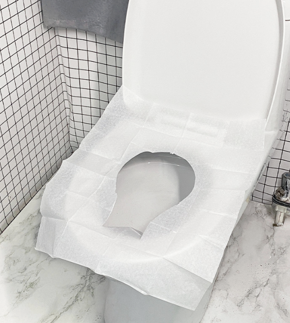 Flushable Disposable Toilet Seat Covers(6 Packs, 10 Sheets per Pack) — Travel-Friendly, Full-Coverage Hygienic Seat Protectors